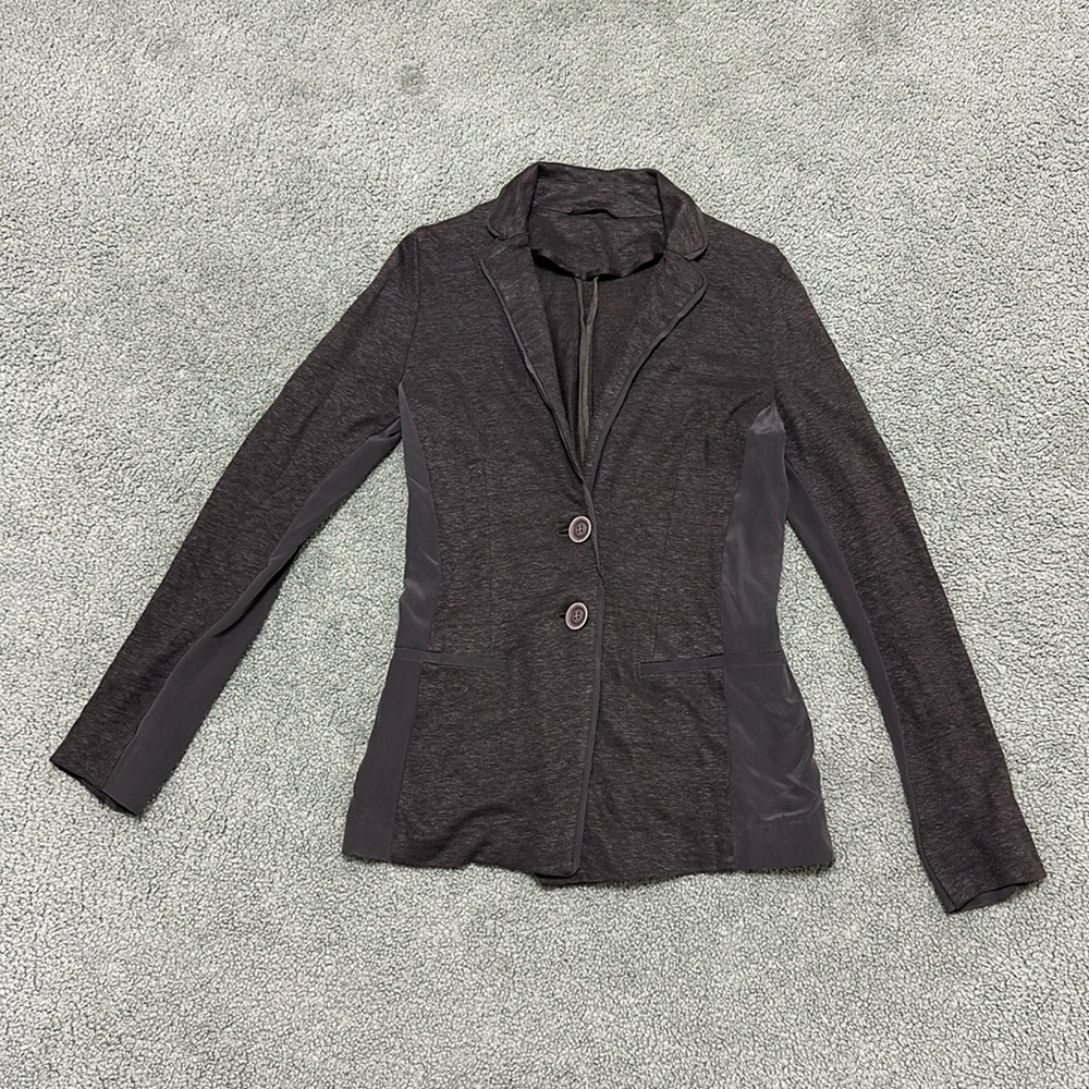 iBlues (Max Mara) Linen Blazer with Silk Contrast Panel women’s